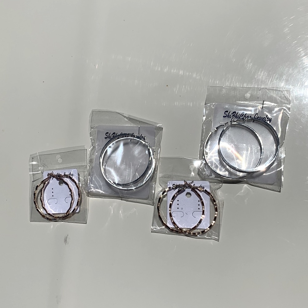 Woman’s hoop earrings